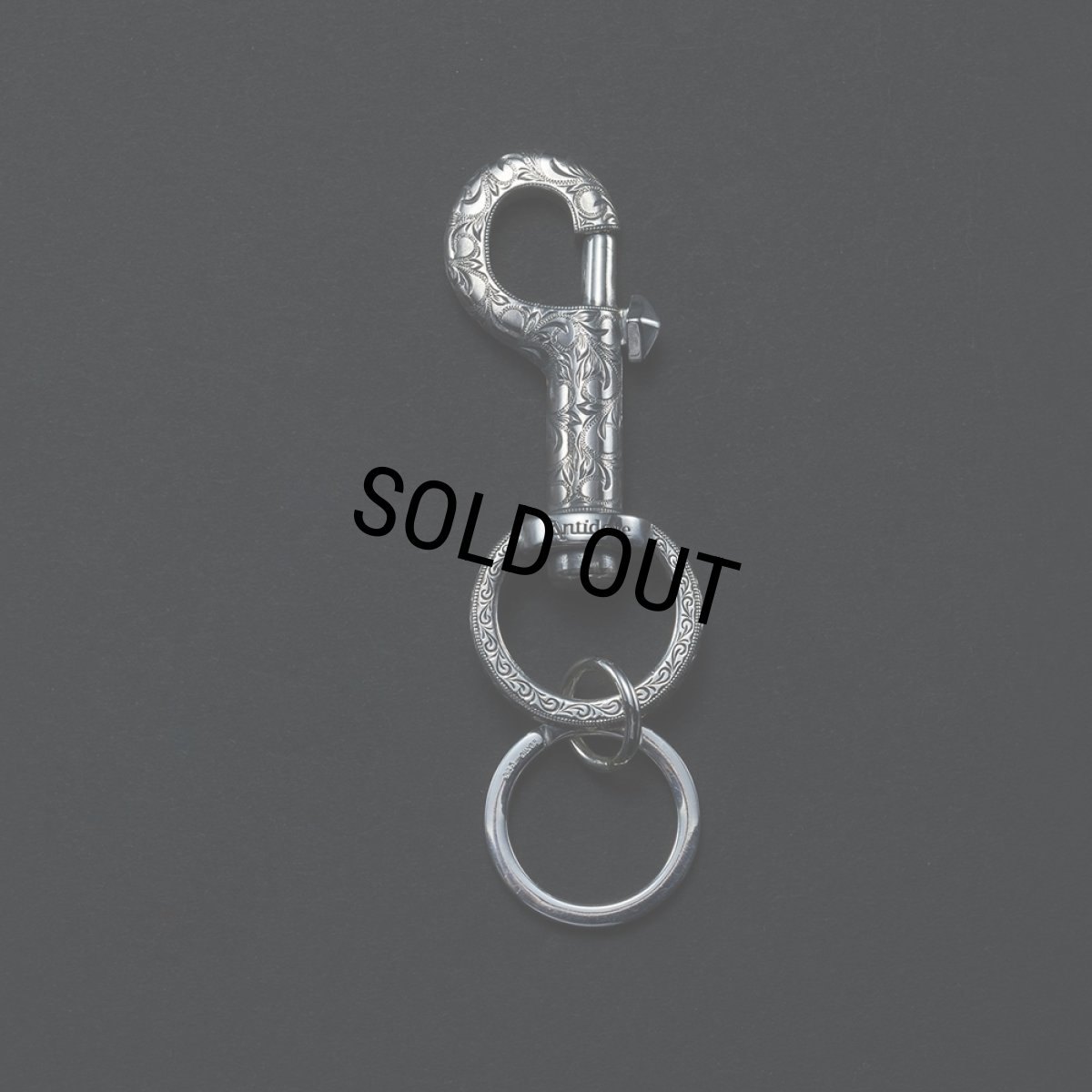 画像2: ANTIDOTE BUYERS CLUB/Engraved Key Ring Clip（Silver） (2)