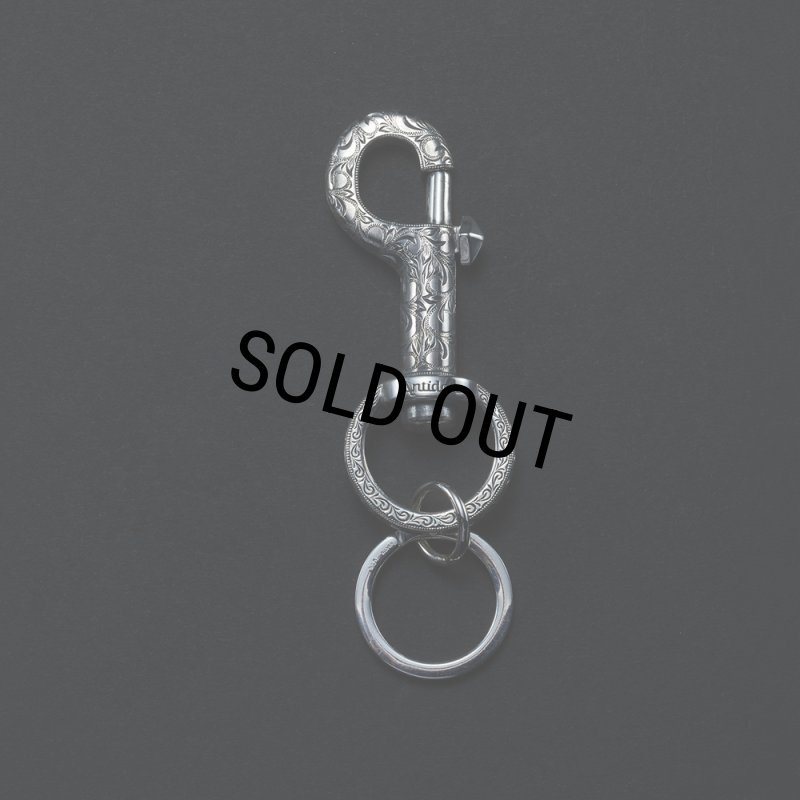 ANTIDOTE BUYERS CLUB/Engraved Key Ring Clip（Silver） - JONAS