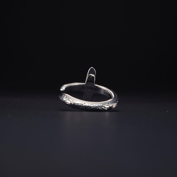 画像3: ANTIDOTE BUYERS CLUB/Engraved Cross Ring（Silver）［クロスリング］