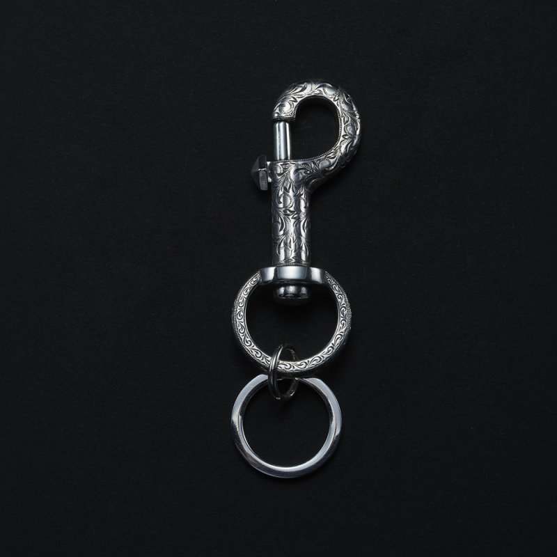 画像1: ANTIDOTE BUYERS CLUB/Engraved Key Ring Clip（Silver）
