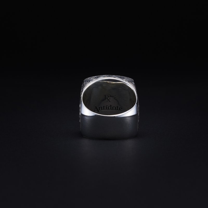 画像3: ANTIDOTE BUYERS CLUB/Engraved Mafia Ring（Silver）