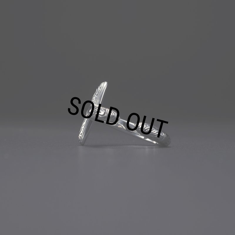ANTIDOTE BUYERS CLUB/Engraved Cross Ring（Silver） - JONAS