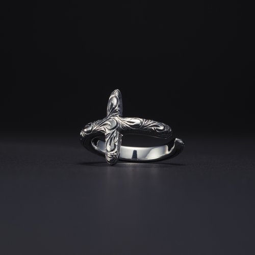 他の写真1: ANTIDOTE BUYERS CLUB/Engraved Cross Ring（Silver）［クロスリング］