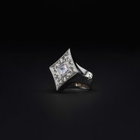 ANTIDOTE BUYERS CLUB/Engraved Diamond Ring（Silver）