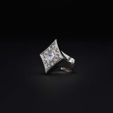画像1: ANTIDOTE BUYERS CLUB/Engraved Diamond Ring（Silver） (1)