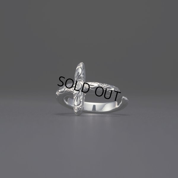 画像1: ANTIDOTE BUYERS CLUB/Engraved Cross Ring（Silver）