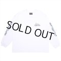 PORKCHOP/PC ROD L/S TEE（WHITE）［プリント長袖T-23春夏］