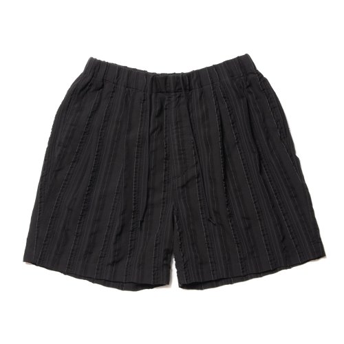 他の写真1: COOTIE PRODUCTIONS/Stripe Sucker Cloth 2 Tuck Easy Shorts（Black）［ストライプサッカーツータックショーツ-23春夏］