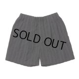 COOTIE PRODUCTIONS/Stripe Sucker Cloth 2 Tuck Easy Shorts（Black）［ストライプサッカーツータックショーツ-23春夏］
