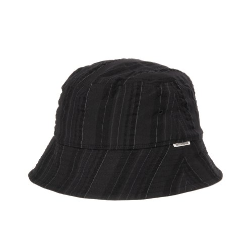 他の写真1: COOTIE PRODUCTIONS/Stripe Sucker Cloth Bucket Hat（Black）［ストライプサッカーバケットハット-23春夏］