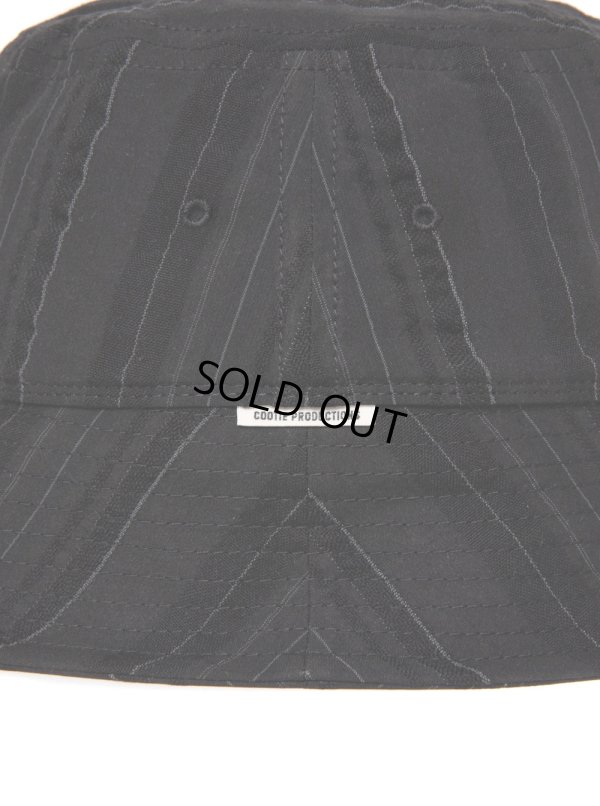 画像3: COOTIE PRODUCTIONS/Stripe Sucker Cloth Bucket Hat（Black）［ストライプサッカーバケットハット-23春夏］