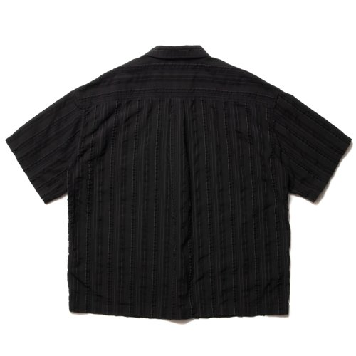 他の写真2: COOTIE PRODUCTIONS/Stripe Sucker Cloth Open Collar S/S Shirt（Black）［ストライプサッカーオープンカラーシャツ-23春夏］