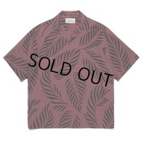 WACKO MARIA/LEAF HAWAIIAN SHIRT（BURGUNDY）［リーフハワイアンシャツ-23春夏］