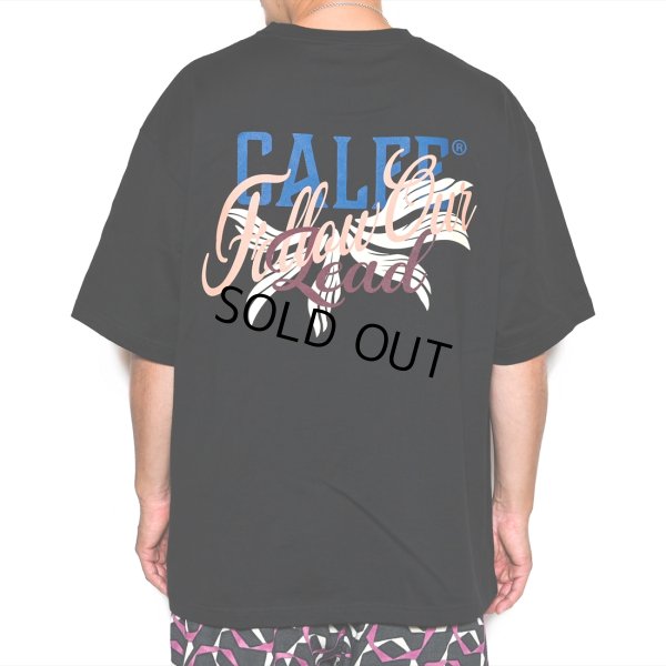 画像4: CALEE/Drop shoulder CALEE FOL logo t-shirt（Black） 【50%OFF】［ドロップショルダーT-23春夏］