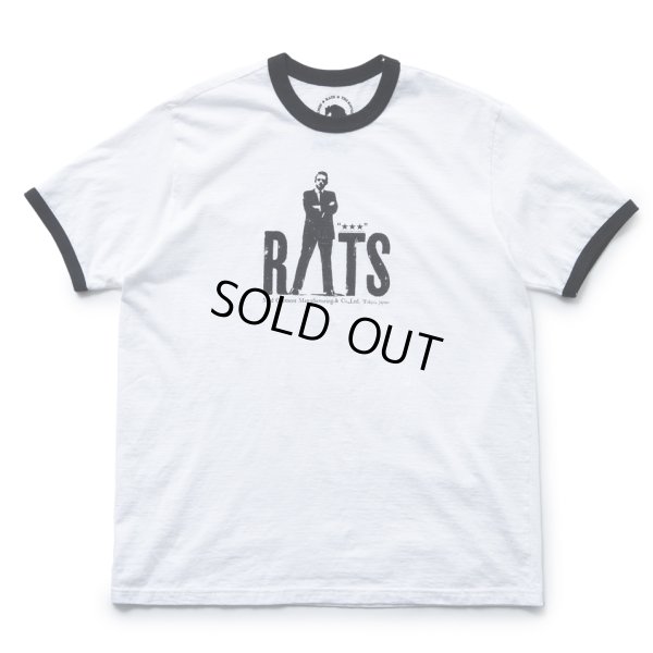 画像1: RATS/CASH TRIM TEE（WHITE）［トリムT-23春夏］