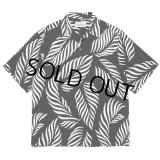 WACKO MARIA/LEAF HAWAIIAN SHIRT（BLACK/WHITE）［リーフハワイアンシャツ-23春夏］