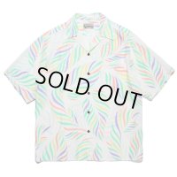 WACKO MARIA/LEAF HAWAIIAN SHIRT（WHITE）［リーフハワイアンシャツ-23春夏］