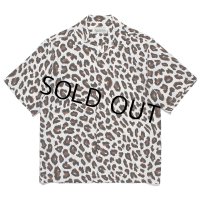 WACKO MARIA/LEOPARD OPEN COLLAR SHIRT（IVORY）［レオパードオープンカラーシャツ-23春夏］