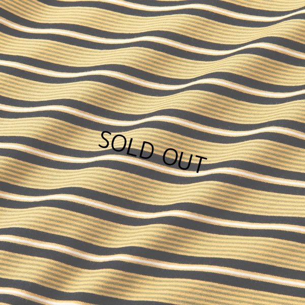 画像3: CALEE/Drop shoulder narrow pitch border S/S cutsew（Black/Mustard） 【40%OFF】［ドロップショルダーボーダーT-23春夏］