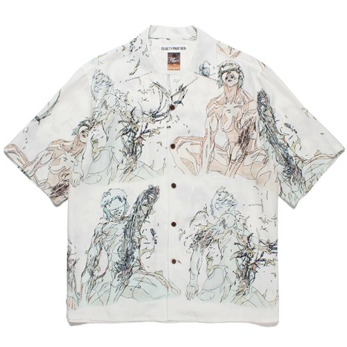 他の写真1: WACKO MARIA/GHOST IN THE SHELL / 攻殻機動隊 / HAWAIIAN SHIRT（WHITE）［ハワイアンシャツ-23春夏］