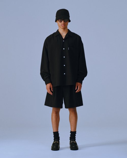 他の写真3: COOTIE PRODUCTIONS/T/W Sucker Open Collar L/S Shirt（Black）［T/Wサッカーオープンカラーシャツ-23春夏］