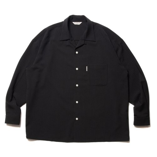 他の写真1: COOTIE PRODUCTIONS/T/W Sucker Open Collar L/S Shirt（Black）［T/Wサッカーオープンカラーシャツ-23春夏］