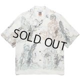 WACKO MARIA/GHOST IN THE SHELL / 攻殻機動隊 / HAWAIIAN SHIRT（WHITE）［ハワイアンシャツ-23春夏］