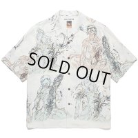 WACKO MARIA/GHOST IN THE SHELL / 攻殻機動隊 / HAWAIIAN SHIRT（WHITE）［ハワイアンシャツ-23春夏］