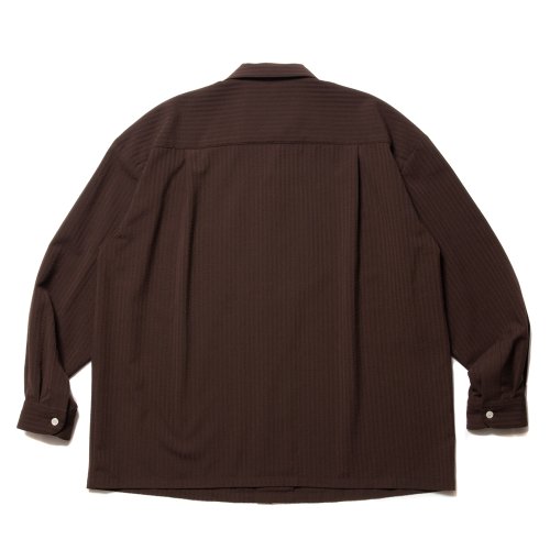 他の写真2: COOTIE PRODUCTIONS/T/W Sucker Open Collar L/S Shirt（Brown）［T/Wサッカーオープンカラーシャツ-23春夏］