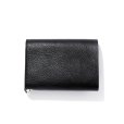 画像2: CALEE/Silver star concho flap leather half wallet（Black）［レザーハーフウォレット-23春夏］ (2)