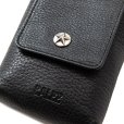 画像3: CALEE/Silver star concho smart phone shoulder pouch（Black）［スマートフォンショルダーポーチ-23春夏］