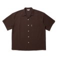 画像1: COOTIE PRODUCTIONS/T/W Sucker Open Collar S/S Shirt（Brown）［T/Wサッカーオープンカラーシャツ-23春夏］ (1)