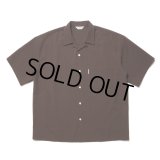 COOTIE PRODUCTIONS/T/W Sucker Open Collar S/S Shirt（Brown）［T/Wサッカーオープンカラーシャツ-23春夏］