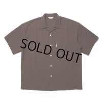 COOTIE PRODUCTIONS/T/W Sucker Open Collar S/S Shirt（Brown）［T/Wサッカーオープンカラーシャツ-23春夏］