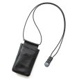 画像2: CALEE/Silver star concho smart phone shoulder pouch（Black）［スマートフォンショルダーポーチ-23春夏］ (2)