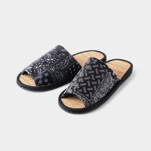 他の写真1: TIGHTBOOTH/PAISLEY ROOM SANDAL（Black）［ペイズリールームサンダル-23夏］