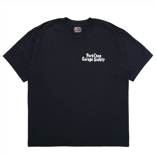 他の写真1: PORKCHOP/THREE TONE ROUNDED TEE（BLACK）［プリントT-23春夏］