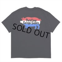 PORKCHOP/THREE TONE ROUNDED TEE（BLACK）［プリントT-23春夏］