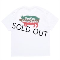 PORKCHOP/THREE TONE ROUNDED TEE（WHITE）［プリントT-23春夏］