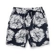 画像1: 【40%OFF】RATS/ZIP COTTON SHORTS PRINT（BLACK）［ジップコットンショーツ-23春夏］ (1)