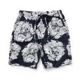 画像1: RATS/ZIP COTTON SHORTS PRINT（BLACK）［ジップコットンショーツ-23春夏］ (1)