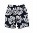 画像2: 【40%OFF】RATS/ZIP COTTON SHORTS PRINT（BLACK）［ジップコットンショーツ-23春夏］ (2)