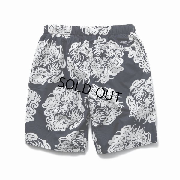 画像2: 【40%OFF】RATS/ZIP COTTON SHORTS PRINT（BLACK）［ジップコットンショーツ-23春夏］