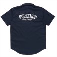 画像2: PORKCHOP/ROUNDED WAPPEN WORK SHIRT（DARK NAVY）［ワッペンワークシャツ-23春夏］ (2)