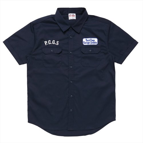 他の写真1: PORKCHOP/ROUNDED WAPPEN WORK SHIRT（DARK NAVY）［ワッペンワークシャツ-23春夏］