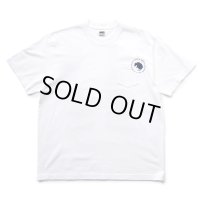RATS/CIRCLE POCKET TEE（WHITE/NANY）［プリントポケT-23春夏］