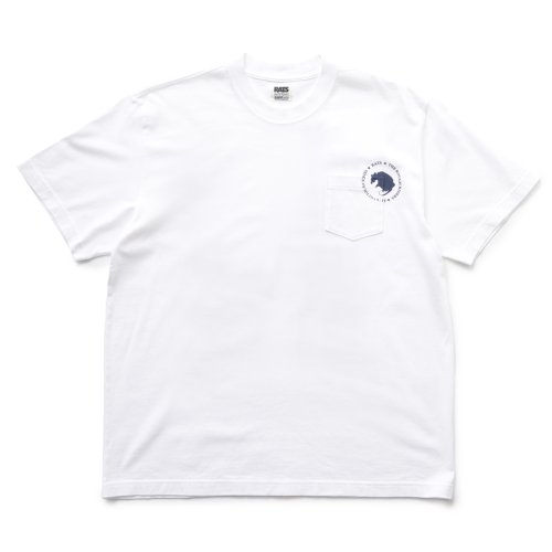 他の写真1: RATS/CIRCLE POCKET TEE（WHITE/NANY）［プリントポケT-23春夏］