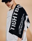 画像5: TIGHTBOOTH/LOGO FACE TOWEL（Black）［フェイスタオル-23夏］ (5)