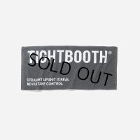 TIGHTBOOTH/LOGO FACE TOWEL（Black）［フェイスタオル-23夏］