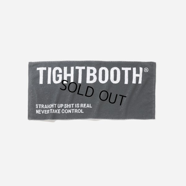 画像1: TIGHTBOOTH/LOGO FACE TOWEL（Black）［フェイスタオル-23夏］